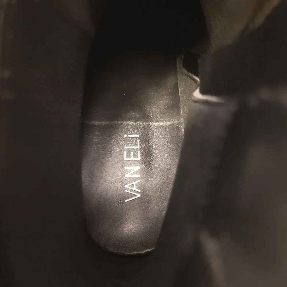 NWOB Vaneli Black Valeke Heeled Booties Size 10N